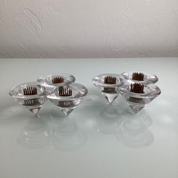 US Vintage Other - Mid century modern Floral Frog flower base pair RARE EUC